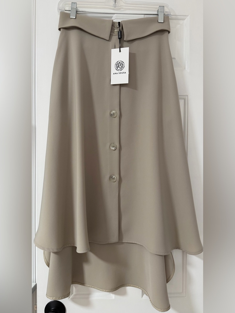 ANA SOUSA (Portuguese brand) Taupe Asymmetrical Skirt – NWT